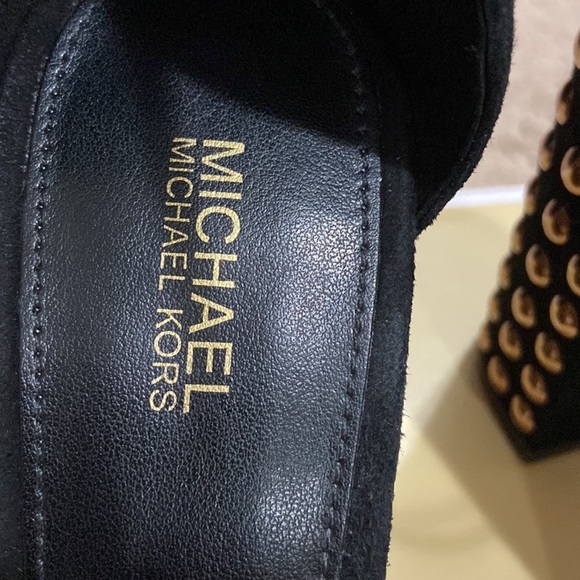 Michael Kors Leela Studded Suede Sandal - Picture 9 of 16